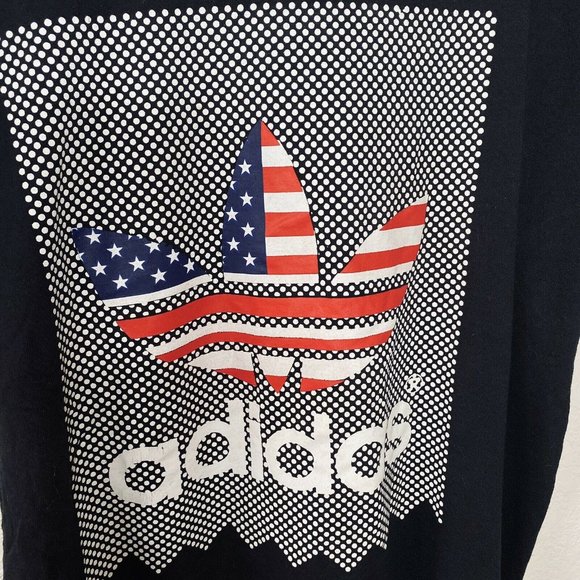 adidas Other - RARE Adidas Shirt XL Black Short Sleeve American